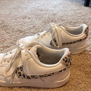 Nike Court Visions with leopard print